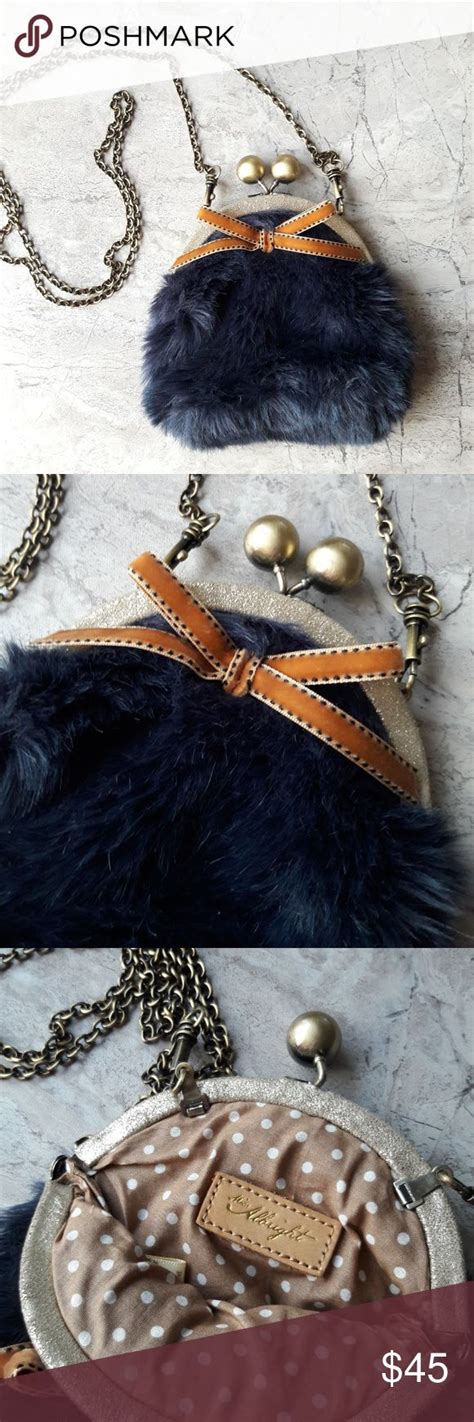 faux fur evening bag